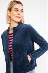 Cardigan Jolly Zip Up Blue Grape Taste