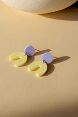 Ohrschmuck Arch Lilac-Yellow