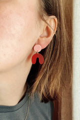 Ohrschmuck Arch Rose-Red