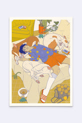 Postkarte "resting is productive"