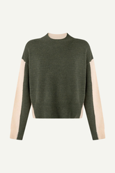 Pullover Alemily Strick Longseeve Dark Moss