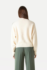 Pullover Alemily Strick Longseeve Dark Moss