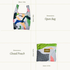 Faltbare Tasche Dots