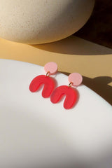 Ohrschmuck Arch Rose-Red