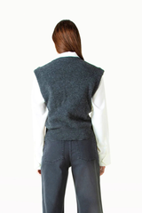 Pullover Alindra Strick Longseeve Grey Melee