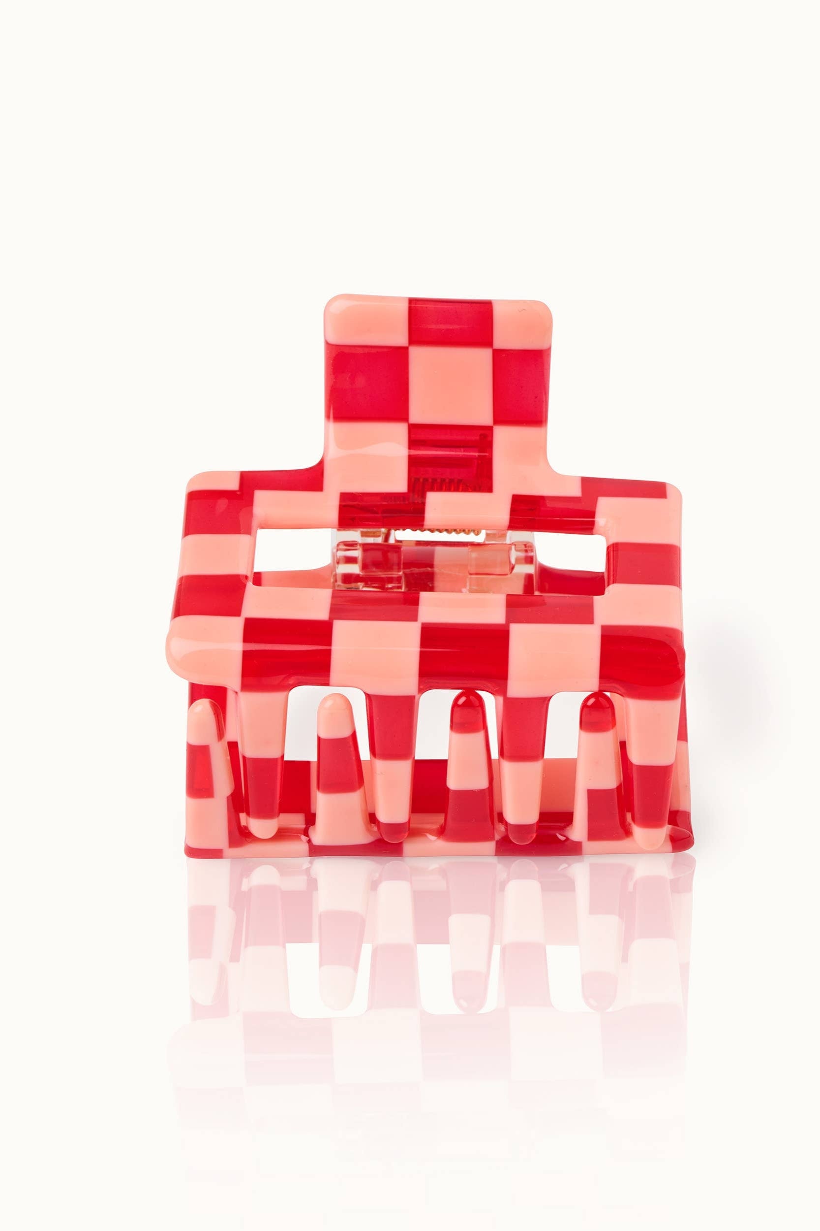 Haarklammer Square Lollipop Rot und Rosa von by Vivi. im Youmee.market Bern