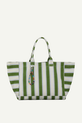 Tasche Stripie Canvas Camila Banana Palm Green