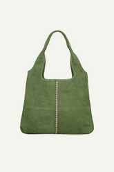 Tasche Suede Clea Crochet Banana Palm Green