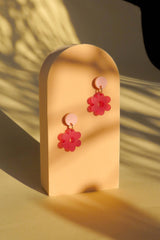 Ohrschmuck Single Daisy Rose-Red