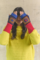 Handschuhe Fingerlos Granny Squares