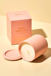 Duftkerze Aztec Tuberose Tongefäss