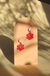 Ohrschmuck Single Daisy Rose-Red