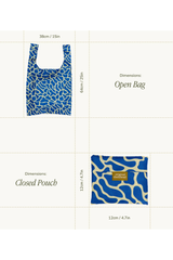 Faltbare Tasche Blue Ripples