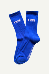 Socken Liebe Blau-Rosa