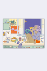 Postkarte "home sweet home"