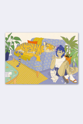 Postkarte "feeling lucky"