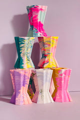 Jesmonit Kerzenständer in Smaragdgrün und Gelb