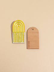 Anya Ohrstecker Yellow Silver