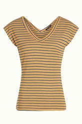Top Double V Gardena Stripe Black