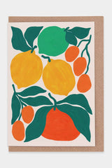 Postkarte Citrus Fruits
