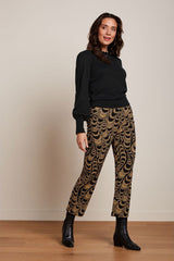 Luz Cropped Pants Bobbin Jacquard