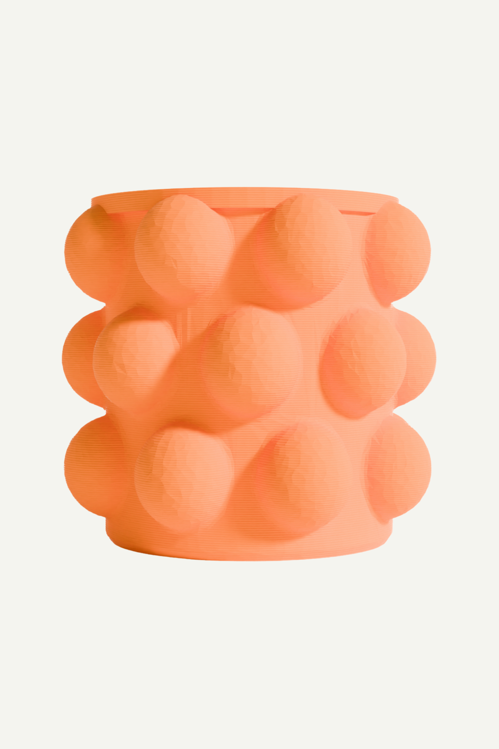 3D Vase orange aus Maisstärke und Zuckerrohr von Fiastra Design im Youmee.market Bern