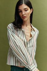 Bluse Duna Ecru Stripes Multicolor