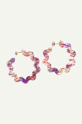 Eco-Ohrschmuck ZigZag Hoops Lilac
