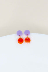 Ohrschmuck Dotty Lilac-Orange
