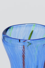 Glasvase Éden High Blue
