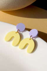 Ohrschmuck Arch Lilac-Yellow