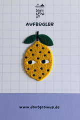 Bügelbild Patch Zitrone