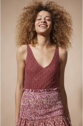 Deeplove Ärmelloses Shirt Rose