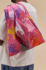 Faltbare Tasche Fuchsia Arty Cat