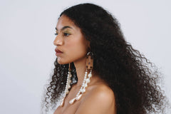 Ohrschmuck Pearl Wood Long