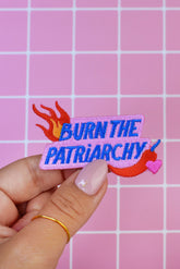Bügelbild Patch Burn Patriarchy