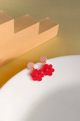 Ohrschmuck Single Daisy Rose-Red