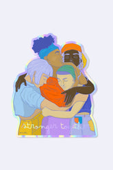 Sticker "stronger together"
