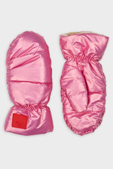 handschuhe metallic rosa fäustlinge