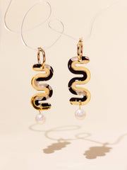 Vea Ohrstecker Black and White