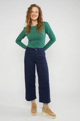 Jeans High Waist Culotte Sapphire Majesty Blue