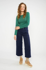 Jeans High Waist Culotte Sapphire Majesty Blue
