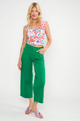 Jeans High Waist Culotte My Green Serenade