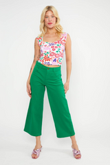 Jeans High Waist Culotte My Green Serenade