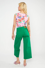 Jeans High Waist Culotte My Green Serenade