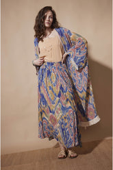 Jemimanera Kimono Ikat Blau