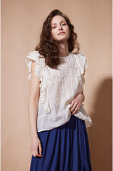 Lewys Top Ecru Weiss