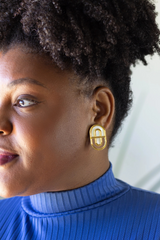 Devin No. 1 Ohrstecker Perlmutt