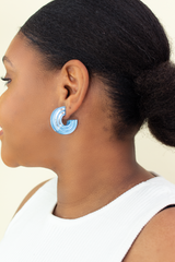 Isla Midi Ohrstecker Blue