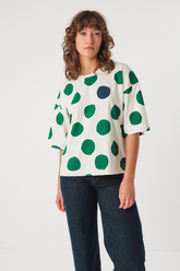T-Shirt Camiseta Lariz-gots Dots Green